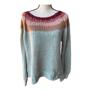 LOLA New York Sweater Jumper Women's Size Large Chunky Open Knit